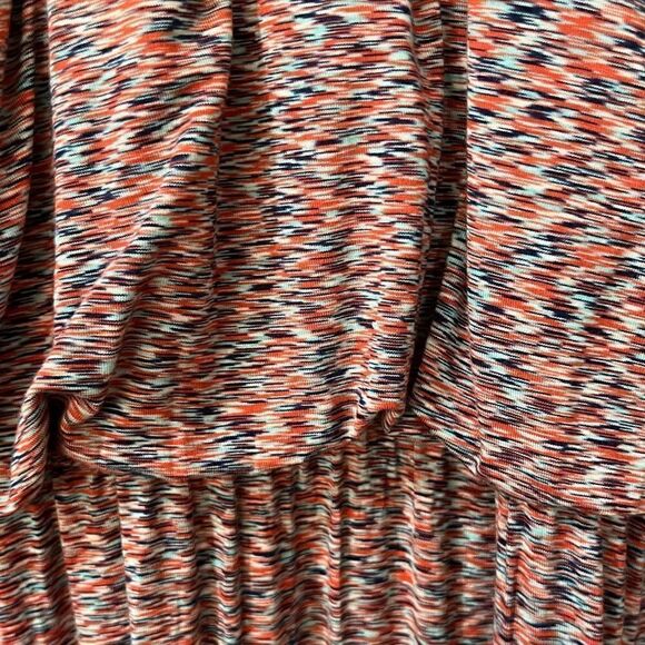 SUNDANCE Crochet Back Maxi Dress Coral White Blue Black Women’s Size Large - Picture 4 of 5